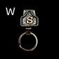 Handmade Cow Tag Belt Key Holder Metal