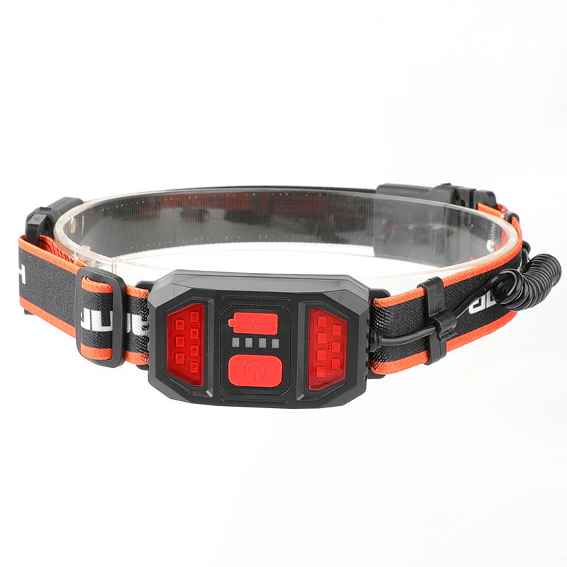 Riding Tail Red Light Electric Display Running Miner's Lamp