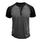 Men's Short Sleeve European And American Color Matching Top