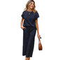 Solid Color Texture Fashion Women's European And American Leisure Two-piece Set