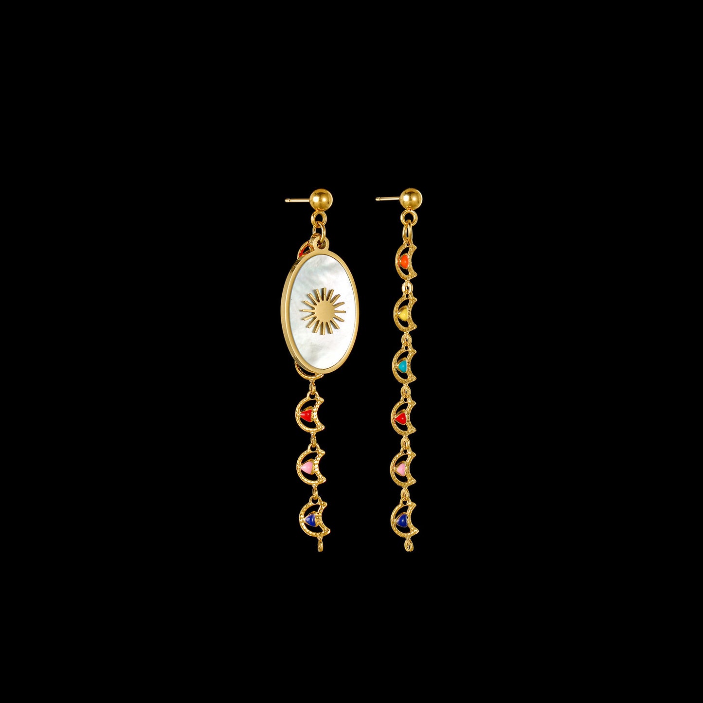 European And American Personality Affordable Luxury Fengcai Oil Ear Rings