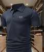 Men's Printed Short-sleeved Lapel Shirt Polo