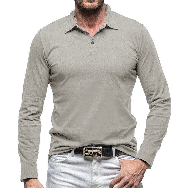 New Polo Collar European And American Men's T-shirt