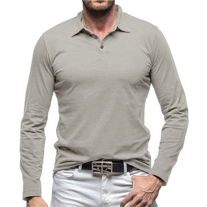 New Polo Collar European And American Men's T-shirt