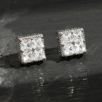 European And American Fashion Cool Square Earrings