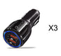 Quick Charge 3.0 Car Charger For Mobile Phone Dual Usb Car Charger Qualcomm Qc 3.0 Fast Charging Adapter Mini Usb Car Charger