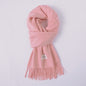Simple Tassel Shawl Warm Artificial Cashmere Scarf