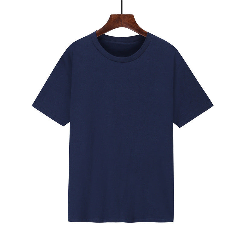 Cotton T-shirt Men's Black Loose Short Sleeve Top