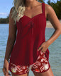 Shorts Sleeveless Printed Suit Beach Swimsuit