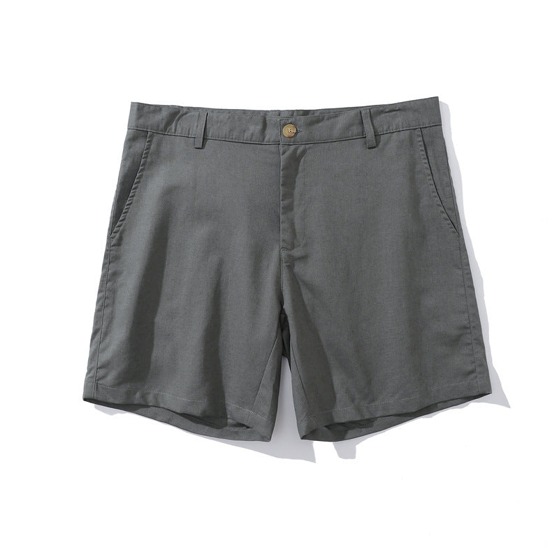Men's Loose Plus Size Linen Cotton Blended Casual Short-length Pants