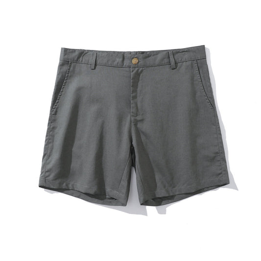 Men's Loose Plus Size Linen Cotton Blended Casual Short-length Pants