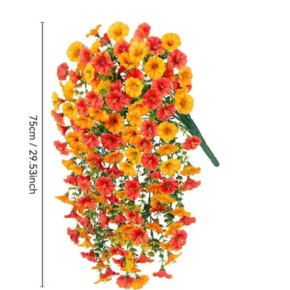 Simulation Morning Glory Outdoor Artificial Plant Flower Vine