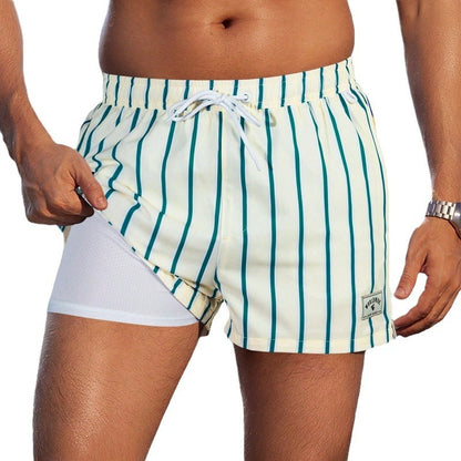 Men's Fashion Loose Quick-drying Boxer Swimming Trunks