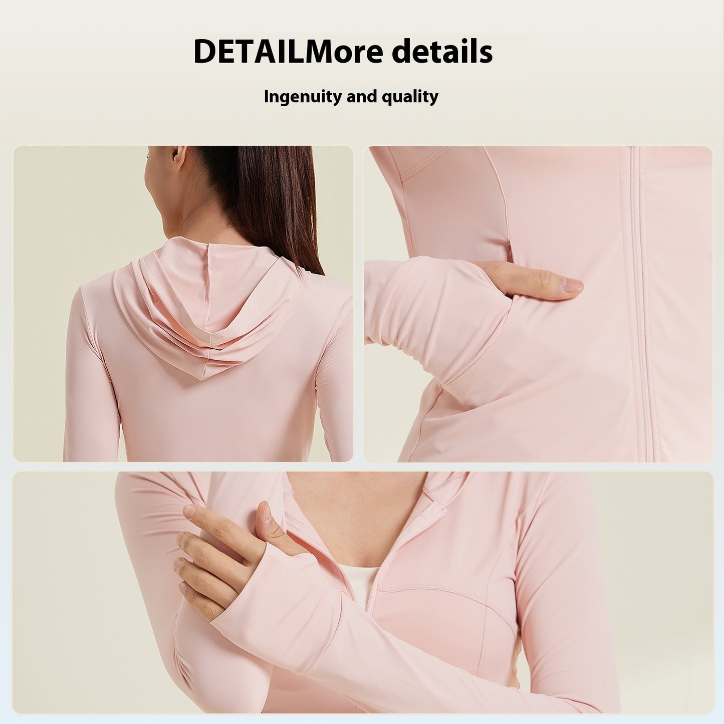 UPF50 Lightweight Sun Protection Clothing Women's Breathable Ice Hooded