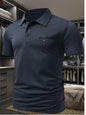 Men's Printed Short-sleeved Lapel Shirt Polo
