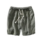 Men's Summer Stripes Pattern Printed Casual Cropped Pants