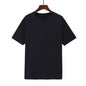 Cotton T-shirt Men's Black Loose Short Sleeve Top