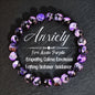 Purple Fire Agate Natural Stone Carrying Strap