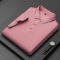 Light Business Silk Men's Short-sleeved T-shirt