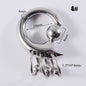 Stainless Steel Card Ball Nose Ring Hanging Ring Spring Earrings