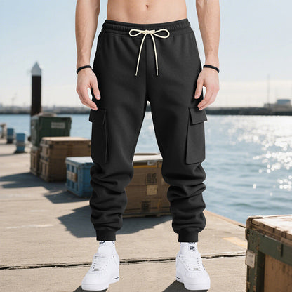Loose Leisure Sports Men's Multi-pocket Workwear Trousers