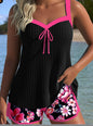 Shorts Sleeveless Printed Suit Beach Swimsuit
