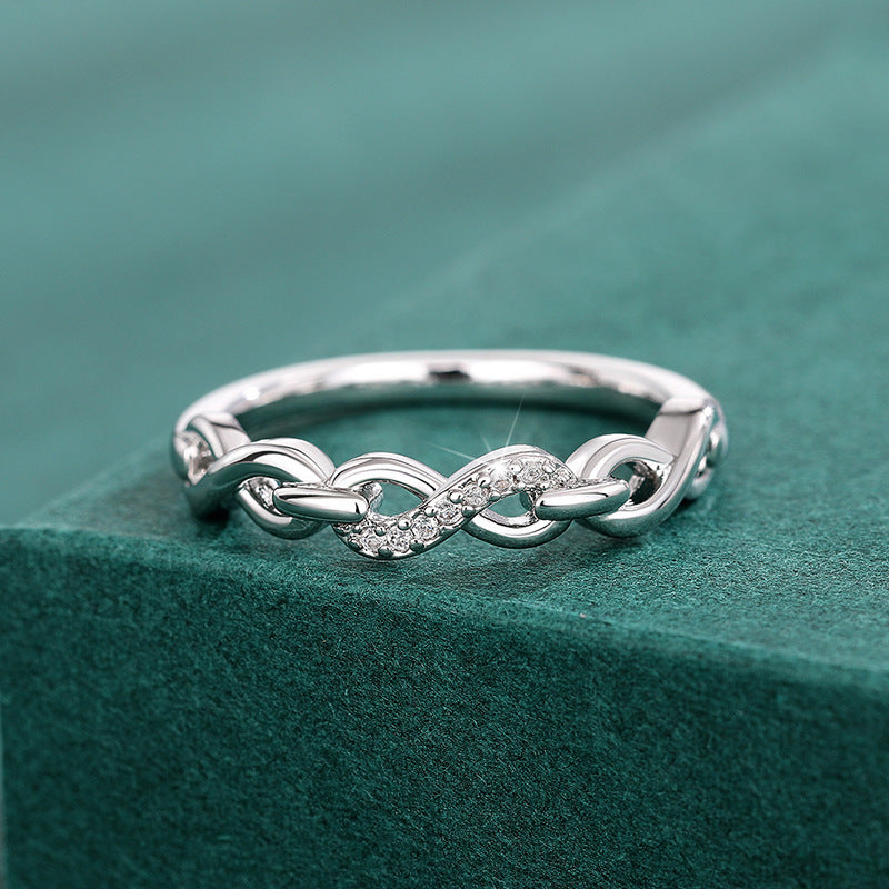 Fashion Personality Female Simple Twist Ring
