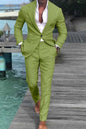 Men's Solid Color Casual Fashion Suit Pants Suit