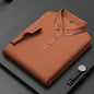 Light Business Silk Men's Short-sleeved T-shirt