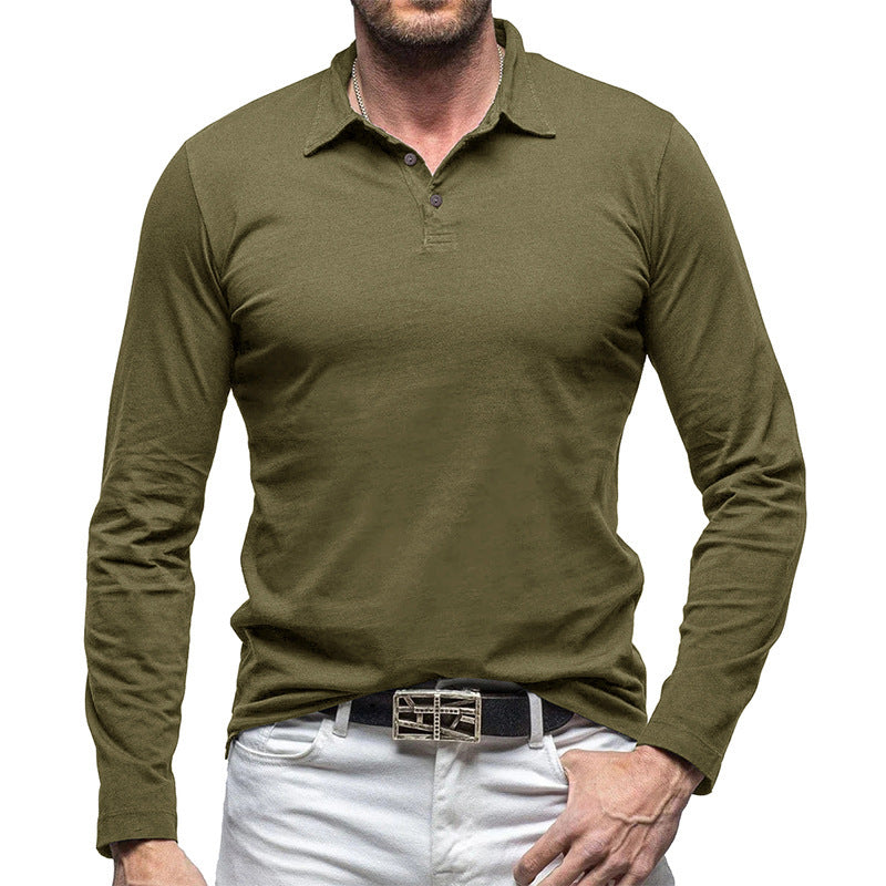 New Polo Collar European And American Men's T-shirt