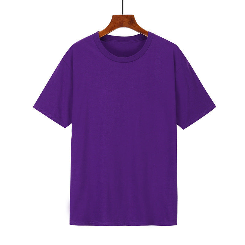 Cotton T-shirt Men's Black Loose Short Sleeve Top