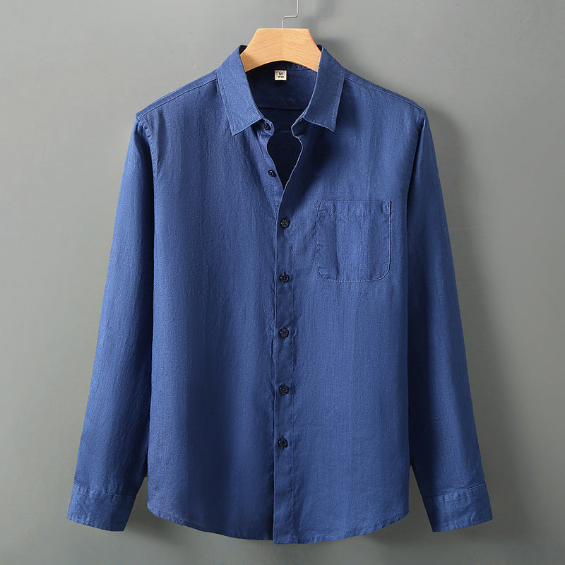 Linen Long Sleeve Loose Sun Protection Linen Shirt
