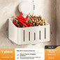 Onion, Ginger And Garlic Storage Box Wall-mounted Suction Cup Storage Rack