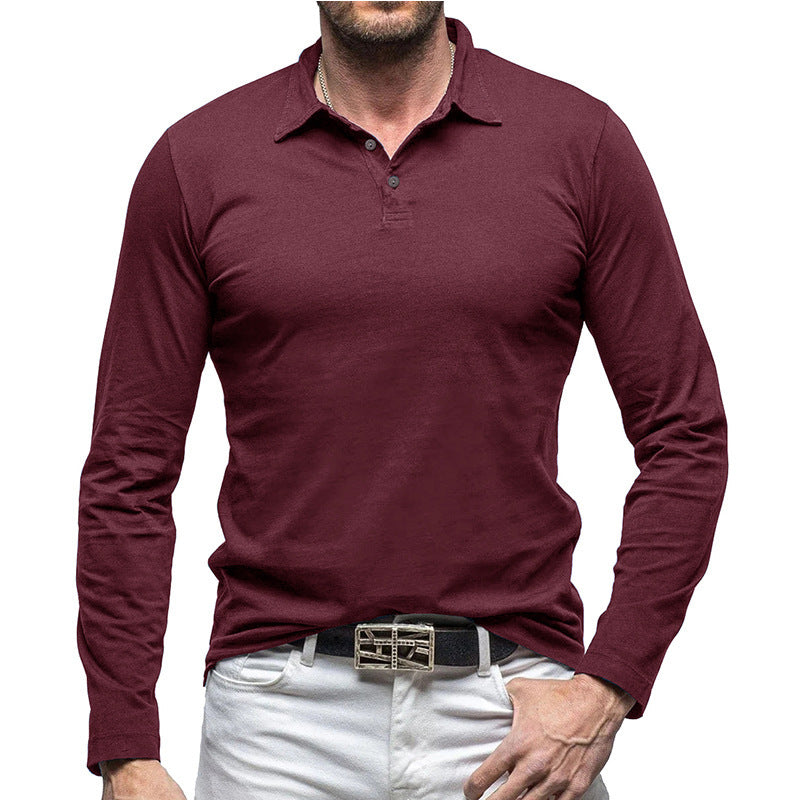 New Polo Collar European And American Men's T-shirt