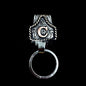 Handmade Cow Tag Belt Key Holder Metal
