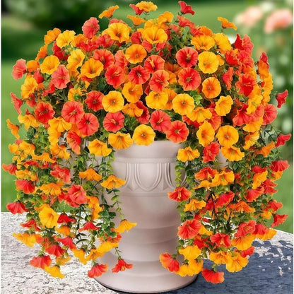Simulation Morning Glory Outdoor Artificial Plant Flower Vine