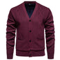 Cardigan Men's Long-sleeved Striped Sweater Fall Winter Coat Versatile Top