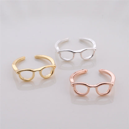 Women's Korean-style Personality Couple Half-open Adjustable Glasses Ring
