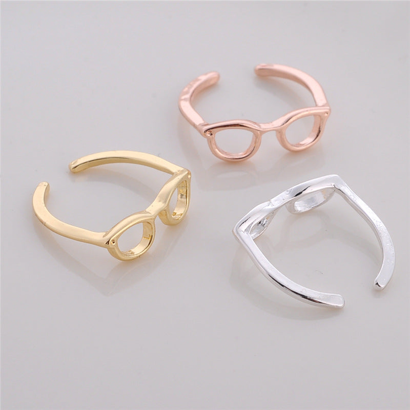 Women's Korean-style Personality Couple Half-open Adjustable Glasses Ring