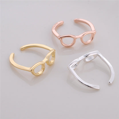 Women's Korean-style Personality Couple Half-open Adjustable Glasses Ring