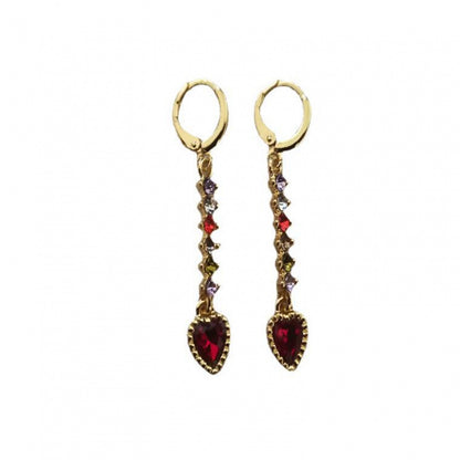 Women's Heart-shaped Fashion Colorful Earrings