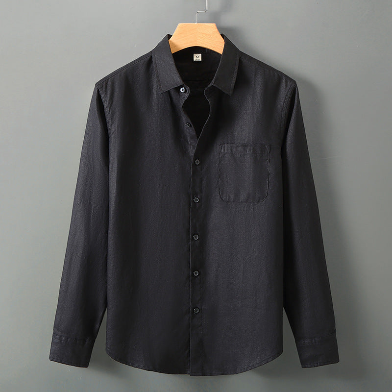 Linen Long Sleeve Loose Sun Protection Linen Shirt