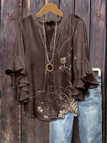 Element Printing Digital Printing Women's Top