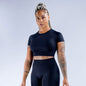 Nylon Fabric High Wicking Fitness Short Sleeve