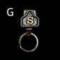 Handmade Cow Tag Belt Key Holder Metal
