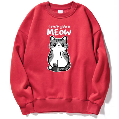 Cartoon Kitten Pattern Sweater European Size