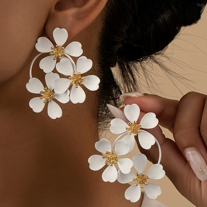 Fashion Personality Retro Flower Earrings For Women