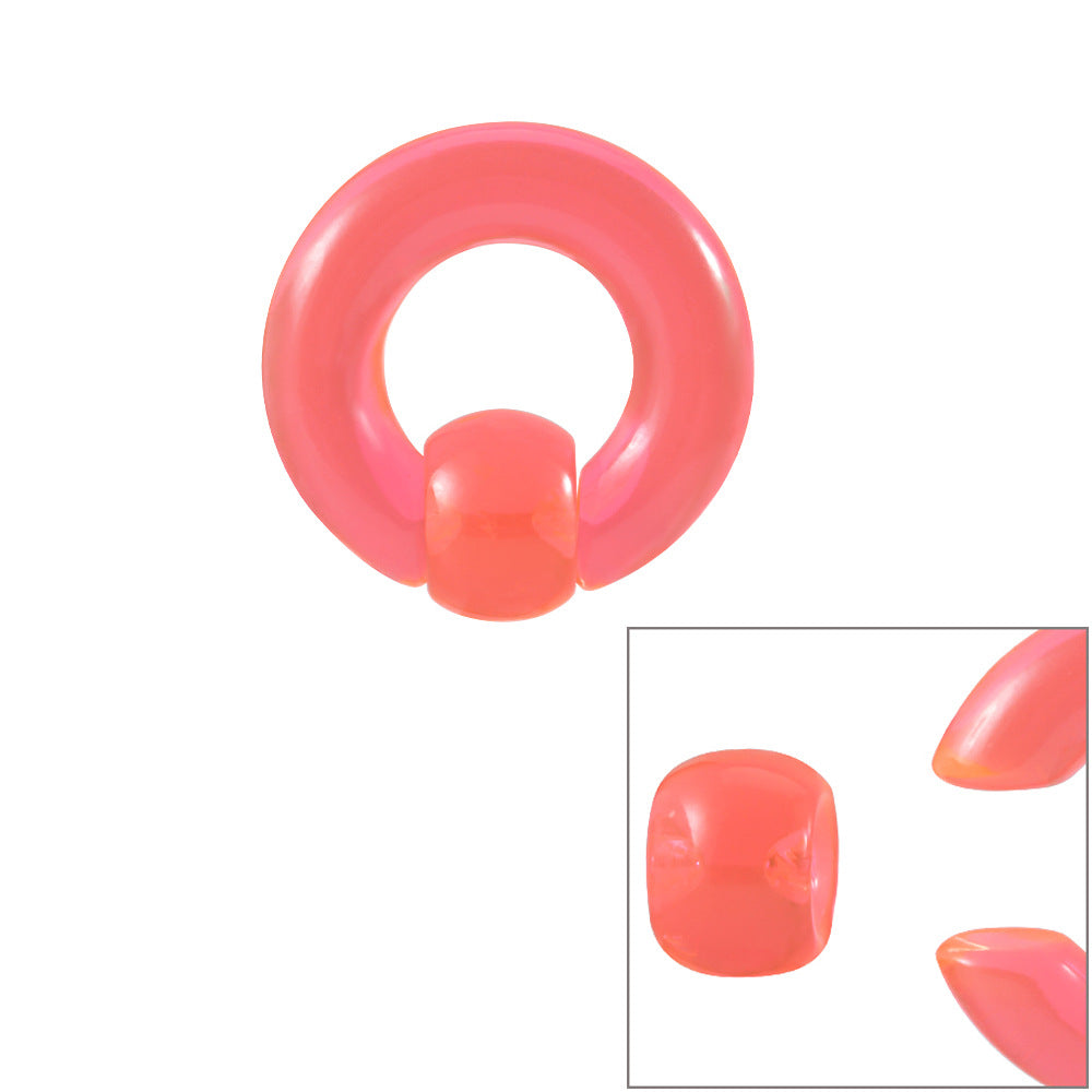 Big Size 11 Color Acrylic Bcr Card Ball Earrings