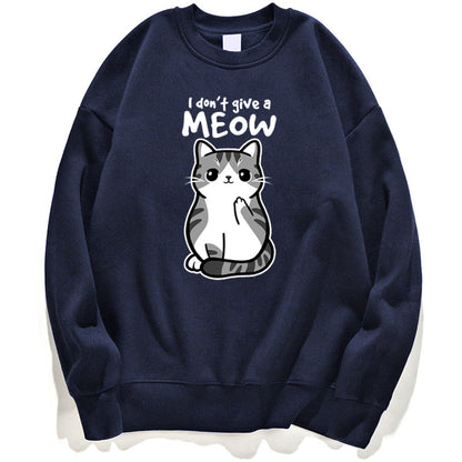 Cartoon Kitten Pattern Sweater European Size