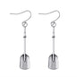 Retro Personalized Shovel Long Earrings Creative Ethnic Style Ancient Silver Alloy
